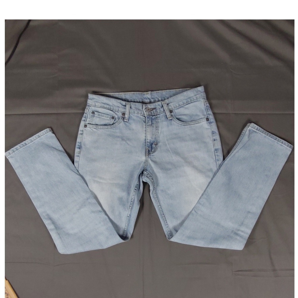 Levis 511 Slim Fit Light Wash Jeans Mens 30x30 Blue Stretch Denim